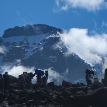 Kilimanjaro in the morning on the way to Lava Tower